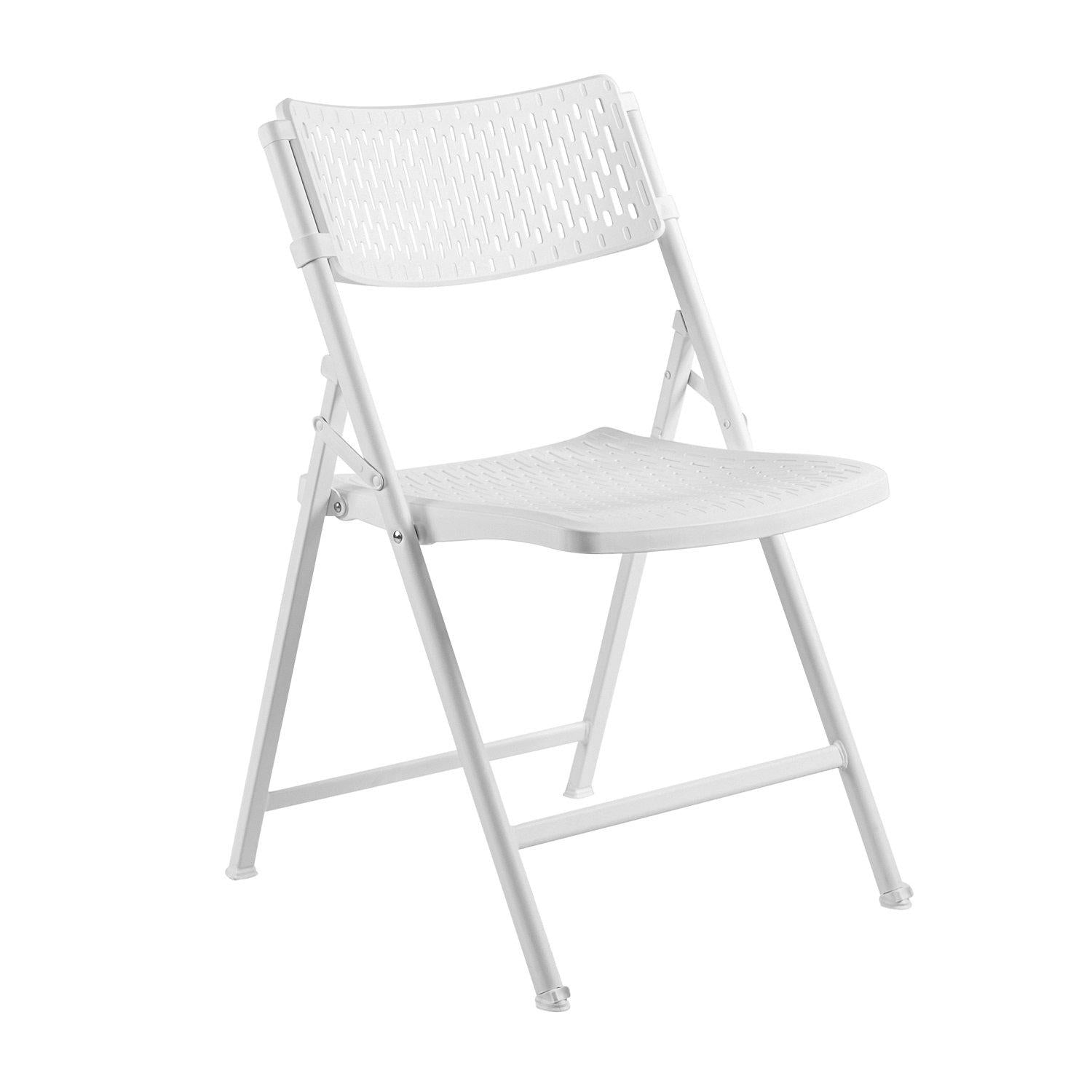 Airflex Premium Polypropylene Folding Chair, White