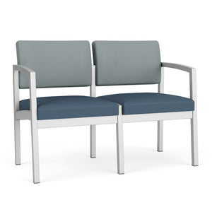 Lenox Steel Collection Reception Seating, 2 Seat Sofa, Standard Vinyl Upholstery, FREE SHIPPING