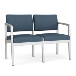 Lenox Steel Collection Reception Seating, 2 Seat Sofa, Standard Vinyl Upholstery, FREE SHIPPING