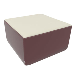 Fomcore Armless Series Linear Corner Ottoman, 100% ALL-FOAM CORE, Antibacterial Vinyl Seat, Patterned Vinyl Sides, LIFETIME WARRANTY, FREE SHIPPING