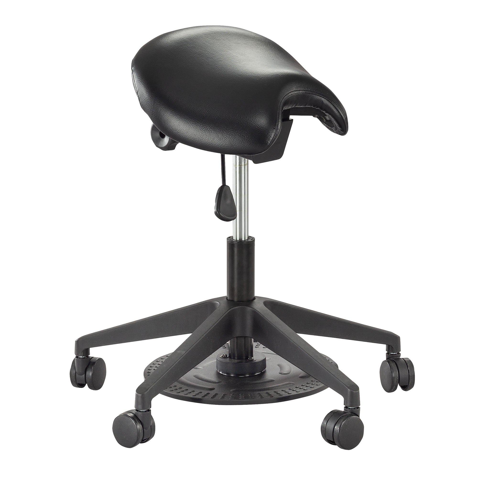 Saddle Seat Lab Stool with Foot Actuator, FREE SHIPPING