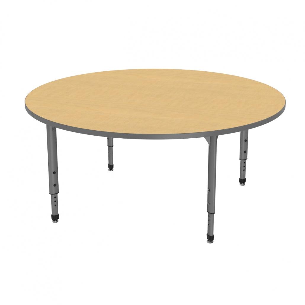 Apex Adjustable Height Collaborative Student Table, 48" Round