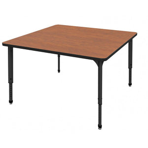 Marco Apex Adjustable Height Collaborative Student Table, 48" Square