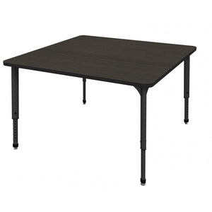 Marco Apex Adjustable Height Collaborative Student Table, 48" Square