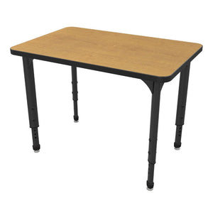 Apex Adjustable Height Collaborative Student Desk, 24" x 36" Rectangle