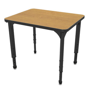 Apex Adjustable Height Collaborative Student Desk, 24" x 30" Rectangle
