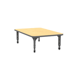 Adjustable Height Floor Activity Table, 30" x 48" Rectangle