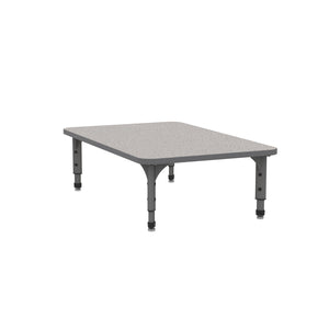 Adjustable Height Floor Activity Table, 30" x 48" Rectangle