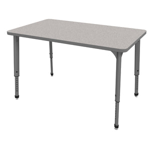Apex Adjustable Height Collaborative Student Table, 30" x 48" Rectangle