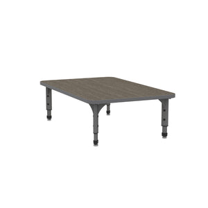 Adjustable Height Floor Activity Table, 30" x 48" Rectangle