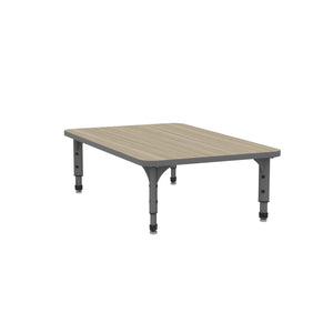 Adjustable Height Floor Activity Table, 30" x 48" Rectangle
