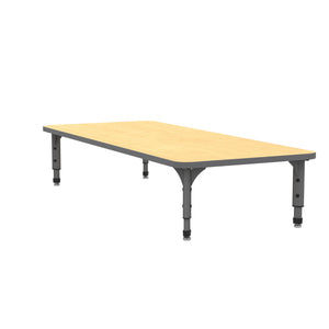 Adjustable Height Floor Activity Table, 30" x 72" Rectangle