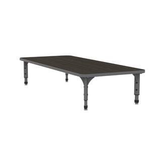 Adjustable Height Floor Activity Table, 30" x 72" Rectangle