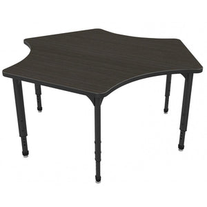 Apex Adjustable Height Collaborative Student Table, 60" Delta
