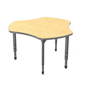 Apex Adjustable Height Collaborative Student Table, 48" Triad