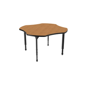 Apex Adjustable Height Collaborative Student Table, 48" Clover