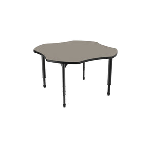 Apex Adjustable Height Collaborative Student Table, 48" Clover