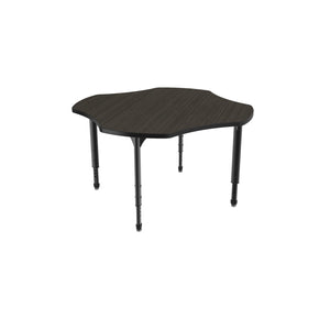 Apex Adjustable Height Collaborative Student Table, 48" Clover