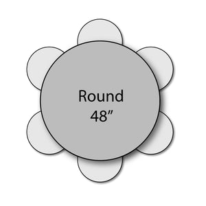 Adjustable Height Floor Activity Table with Dry-Erase Laminate Markerboard Top, 48" Round