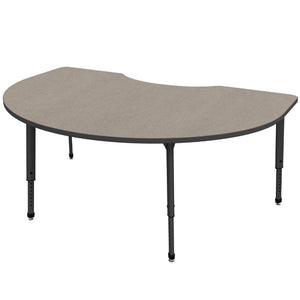 Apex Adjustable Height Collaborative Student Table, 48" x 72" Kidney