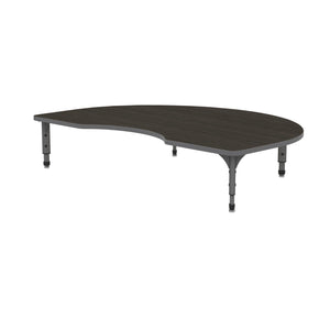 Adjustable Height Floor Activity Table, 48" x 72" Kidney