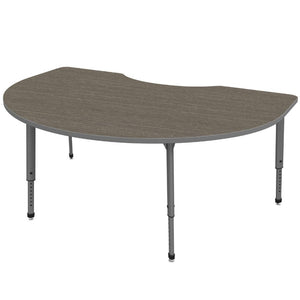 Apex Adjustable Height Collaborative Student Table, 48" x 72" Kidney