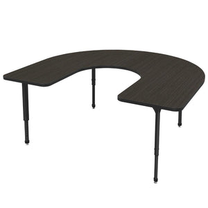 Apex Adjustable Height Collaborative Student Table, 60" x 66" Horseshoe