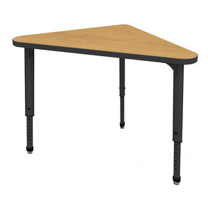 Apex Adjustable Height Collaborative Student Desk, 23" x 41" Triangle