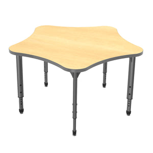 Apex Adjustable Height Collaborative Student Table, 48" 5 Star