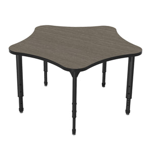 Apex Adjustable Height Collaborative Student Table, 48" 5 Star