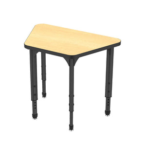 Apex Adjustable Height Collaborative Student Desk, 31" x 20" x 19" Trapezoid