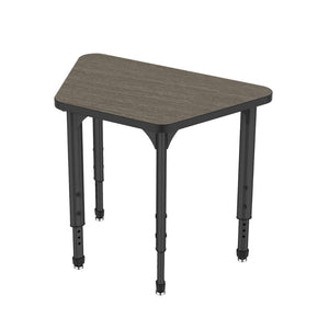 Apex Adjustable Height Collaborative Student Desk, 31" x 20" x 19" Trapezoid