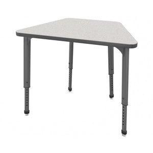 Apex Adjustable Height Collaborative Student Desk, 36" x 23" x 19" Trapezoid
