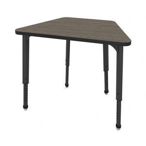 Apex Adjustable Height Collaborative Student Desk, 36" x 23" x 19" Trapezoid