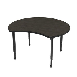 Apex Adjustable Height Collaborative Student Table, 48" Scoop
