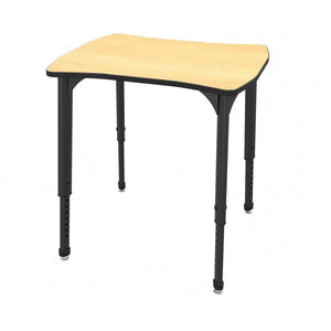 Apex Classroom Desk and Chair Package, 8 Dog Bone/Contour Collaborative Student Desks with 8 Apex Stack Chairs