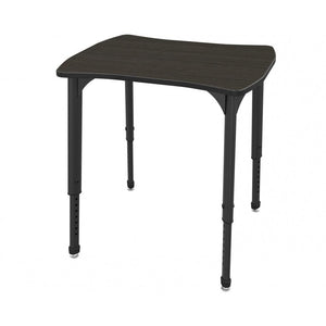 Apex Adjustable Height Collaborative Student Desk, 24" x 28" Dogbone/Contour