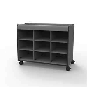 Marco Horizon Makerspace Series 9-Cubbie Storage Cart without Doors