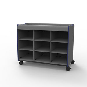 Marco Horizon Makerspace Series 9-Cubbie Storage Cart without Doors