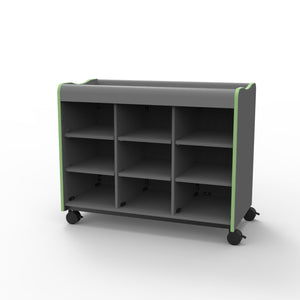 Marco Horizon Makerspace Series 9-Cubbie Storage Cart without Doors
