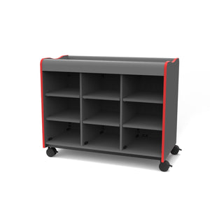 Marco Horizon Makerspace Series 9-Cubbie Storage Cart without Doors
