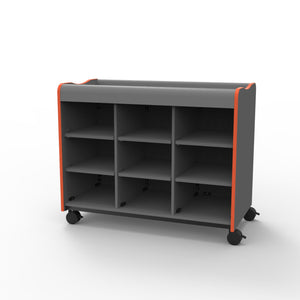 Marco Horizon Makerspace Series 9-Cubbie Storage Cart without Doors