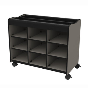 Marco Horizon Makerspace Series 9-Cubbie Storage Cart without Doors