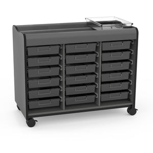 Horizon Makerspace Series 18-Tray Mobile Storage Cart