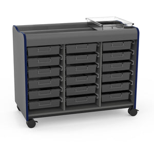 Horizon Makerspace Series 18-Tray Mobile Storage Cart