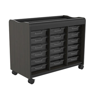 Horizon Makerspace Series 18-Tray Mobile Storage Cart
