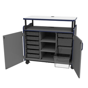 Marco Horizon Makerspace Series Mobile Teachers Workstation with 9 Trays