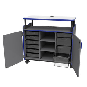 Marco Horizon Makerspace Series Mobile Teachers Workstation with 9 Trays