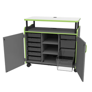 Marco Horizon Makerspace Series Mobile Teachers Workstation with 9 Trays