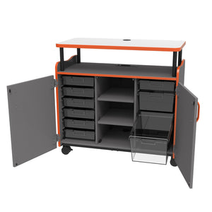 Marco Horizon Makerspace Series Mobile Teachers Workstation with 9 Trays